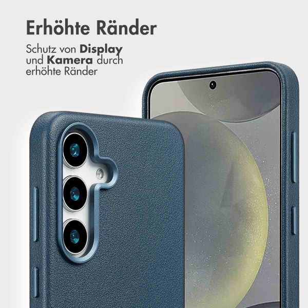 Accezz 2-in-1 Klapphülle aus Leder mit MagSafe Samsung Galaxy S25 - Nightfall Blue
