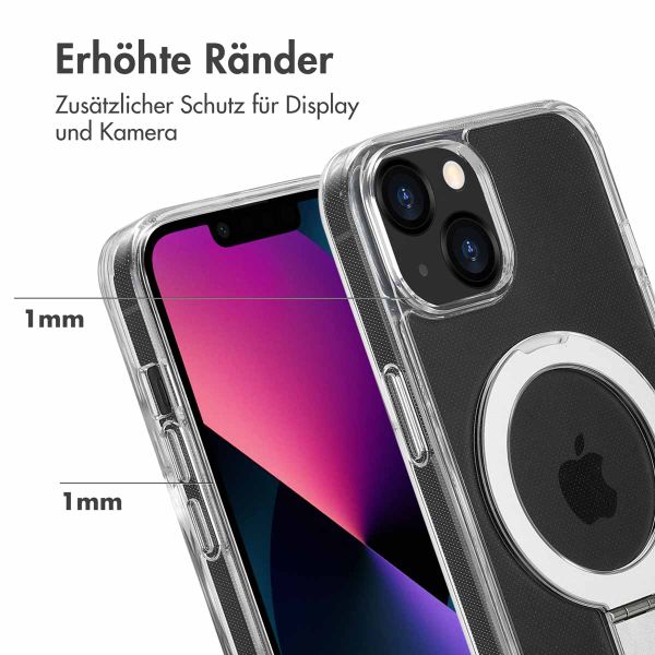 Accezz Ring Stand Backcover mit MagSafe Apple iPhone 13 - Transparent