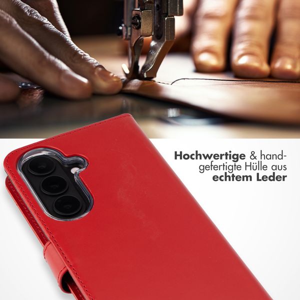 Selencia Echtleder Klapphülle Samsung Galaxy S26 Plus - Rot