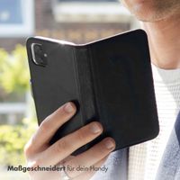 Selencia Echtleder Klapphülle Samsung Galaxy A57 (5G) - Schwarz