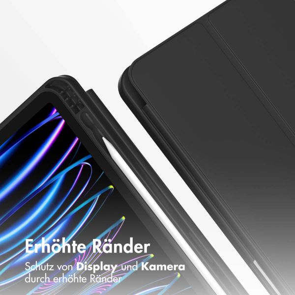 Accezz Smarte Klapphülle aus Silikon Apple iPad Air 13 Zoll (2026) M4 / (2025) M3 / (2024) M2 - Schwarz