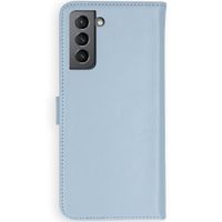 Selencia Echtleder Klapphülle Samsung Galaxy S21 Plus - Air Blue