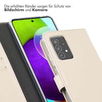 Selencia Echtleder Klapphülle Samsung Galaxy A52(s) (5G/4G) - Greige