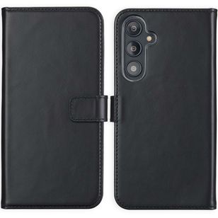 Selencia Echtleder Klapphülle Samsung Galaxy S24 FE - Schwarz