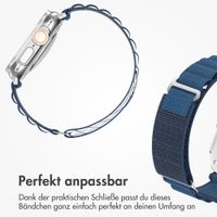 Accezz Nylon Alpine Armband für Apple Watch | 44/45/46/49 mm - Dark Blue