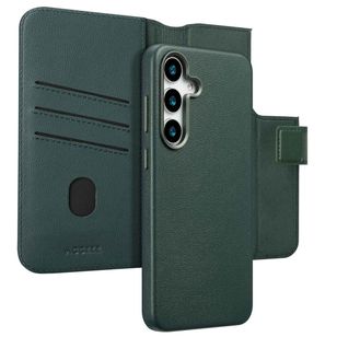 Accezz 2-in-1 Klapphülle aus Leder mit MagSafe Samsung Galaxy S25 Plus - Cedar Green