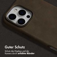 Accezz Vintage Leather Magsafe Backcover Apple iPhone 16 Pro Max - Rustic Brown