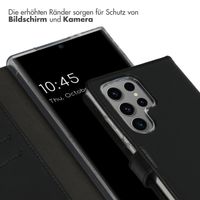 Selencia Echtleder Klapphülle Samsung Galaxy S24 Ultra - Schwarz