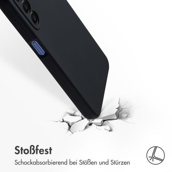 Accezz Liquid Silikoncase Samsung Galaxy A18 / A17 - Schwarz