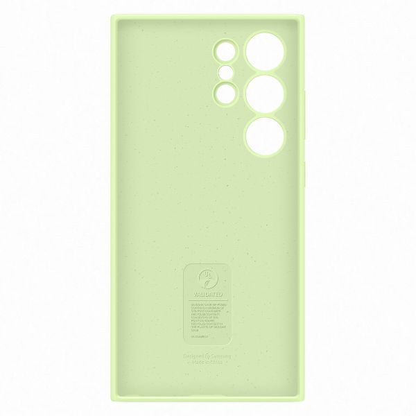 Samsung Original Silikon Cover Samsung Galaxy S24 Ultra - Light Green