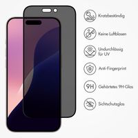 Accezz Privacy Displayschutz aus gehärtetem Glas Apple iPhone 16 Pro Max / 17 Pro Max