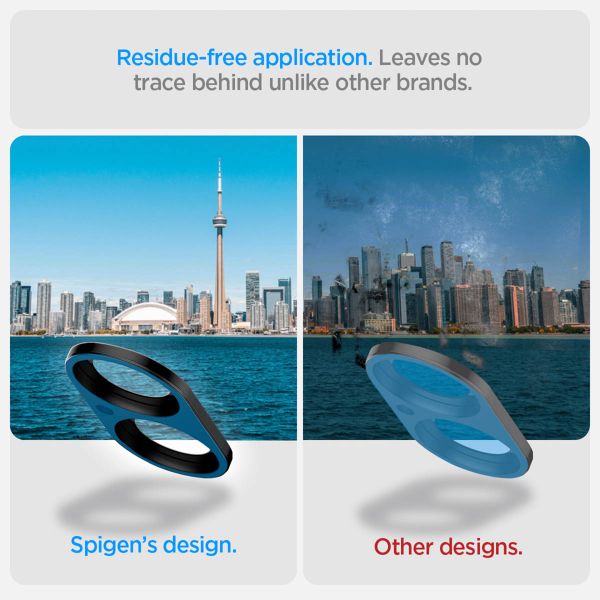 Spigen GLAStR Optik Camera Lens Protector - Kamerainsel-Schutz (2er-Pack) Apple iPhone 16 / 16 Plus - Schwarz