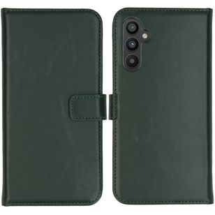 Selencia Echtleder Klapphülle Samsung Galaxy A34 (5G) - Grün