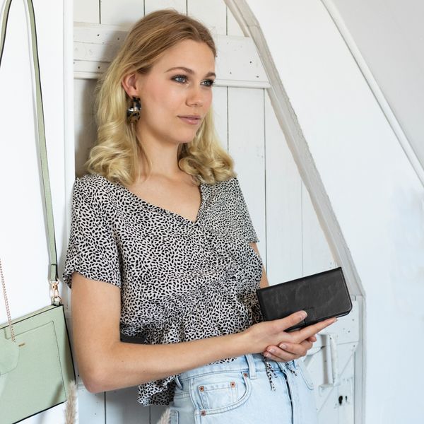 Selencia Echtleder Klapphülle Huawei Mate 20 Lite - Schwarz