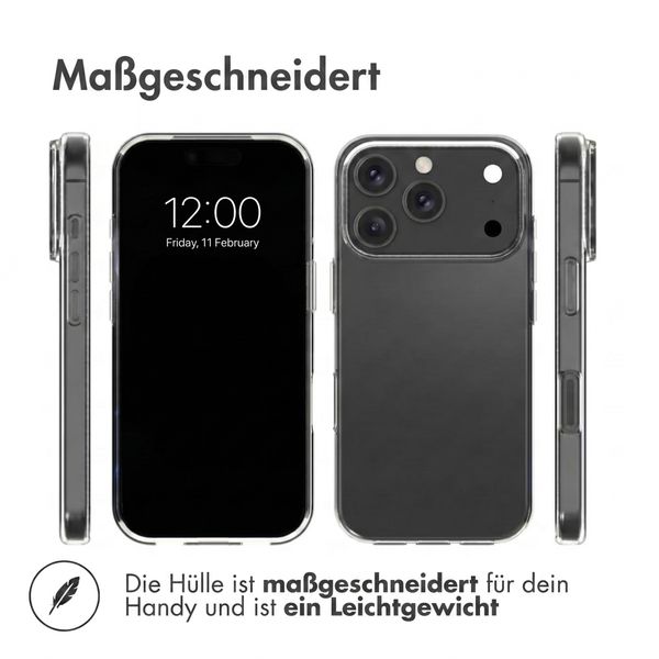 Accezz Clear TPU Backcover Apple iPhone 18 Pro / 17 Pro - Transparent