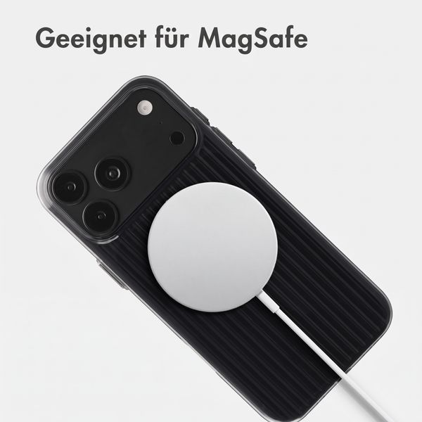 Accezz Lite Backcover mit MagSafe | Fluted | Apple iPhone 18 Pro Max / 17 Pro Max - Glossy Black