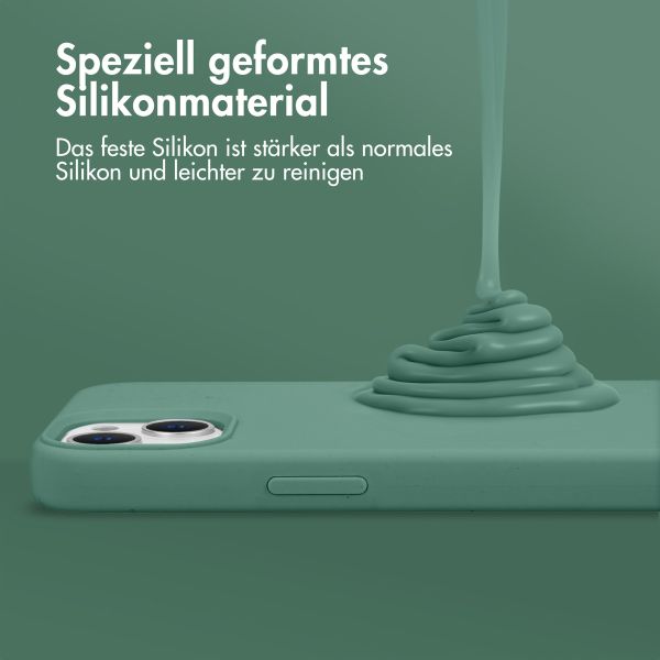 Accezz Liquid Silikoncase Apple iPhone 11 - Dunkelgrün