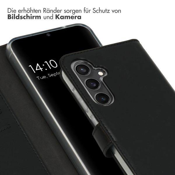 Selencia Echtleder Klapphülle Samsung Galaxy S23 FE - Schwarz