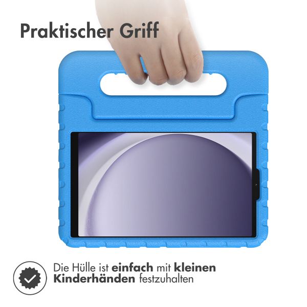 Accezz SchutzHülle mit Handgriff kindersicher Samsung Galaxy Tab A11 / A9 8.7 Zoll - Blau
