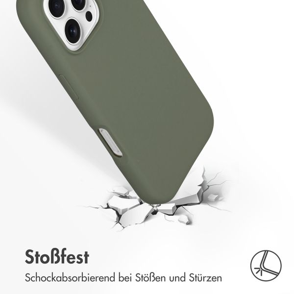 Accezz Liquid Silikoncase mit MagSafe Apple iPhone 16 Pro - Cooper Green