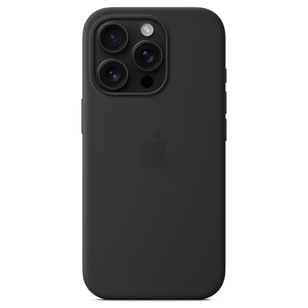 Apple Silikon-Case MagSafe Apple iPhone 16 Pro - Schwarz