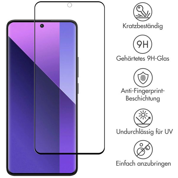 Accezz Full Cover Screen Protector aus gehärtetem Glas Xiaomi Redmi Note 13 Pro Plus (5G)