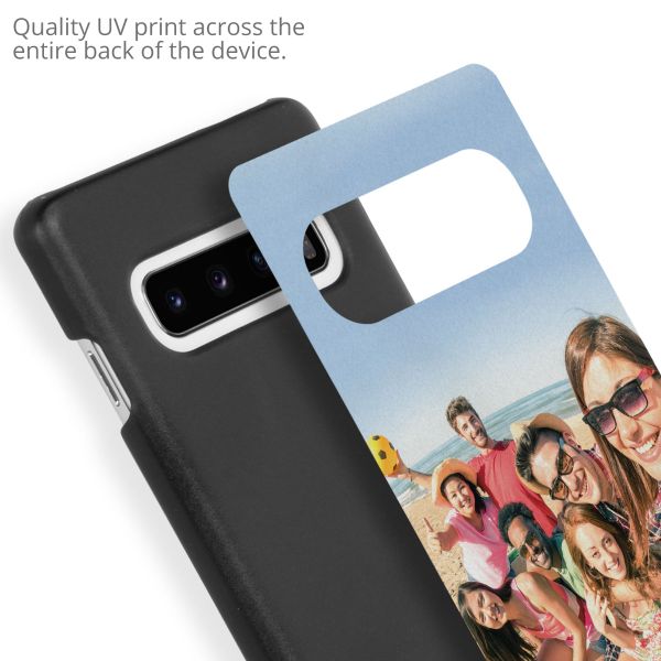 Gestalte deine eigene Hardcase Hülle Samsung Galaxy S10 - Schwarz