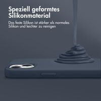 Accezz Liquid Silikoncase Samsung Galaxy S24 Ultra - Dunkelblau