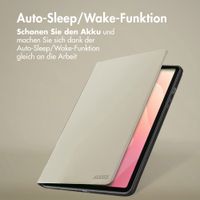 Accezz Classic Klapphülle Samsung Galaxy Tab S11 / S12 Ultra - Greige