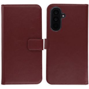 Selencia Echtleder Klapphülle Samsung Galaxy A36 / A56 - Burgundy
