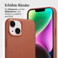 Accezz 2-in-1 Klapphülle aus Leder mit MagSafe Apple iPhone 14 - Sienna Brown