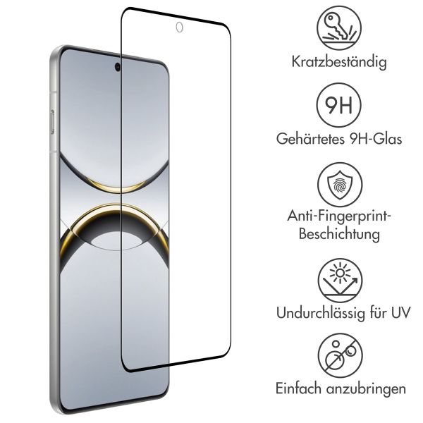Accezz Full Cover Screen Protector aus gehärtetem Glas Oppo Find X8 Pro