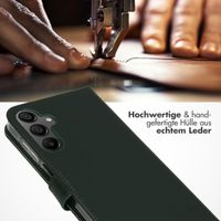 Selencia Echtleder Klapphülle Samsung Galaxy A15 (5G/4G) - Grün