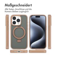 Accezz Ring Stand Backcover mit MagSafe Apple iPhone 15 Pro - Braun