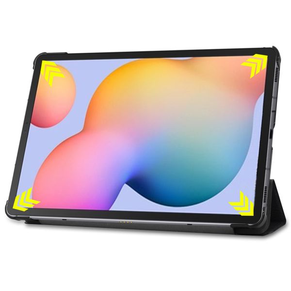 Accezz Trifold Klapphülle Samsung Galaxy Tab S6 Lite (2020/2022/2024)  - Schwarz