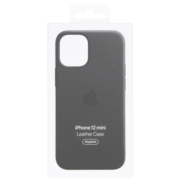 Apple Leder-Case MagSafe Apple iPhone 12 Mini - Schwarz