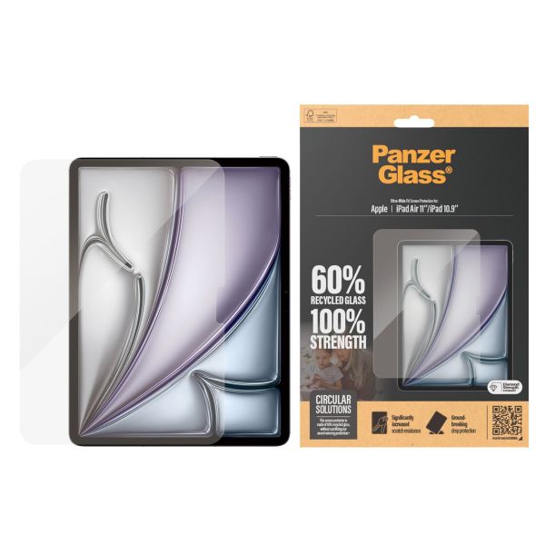 PanzerGlass Ultra Wide Fit Screen Protector Apple iPad Air 11 Zoll (2026) M4 / (2025) M3 / (2024) M2 / iPad 11 (2025) A16 / iPad 10 (2022)