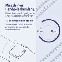 Apple Geflochtenes Solo Loop für  Apple Watch | 38/40/41/42 mm - Größe 1 - Purple Fog