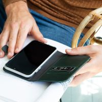 Selencia Echtleder Klapphülle Samsung Galaxy S7 - Grün