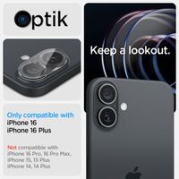 Spigen GLAStR Optik Camera Lens Protector - Kamerainsel-Schutz (2er-Pack) Apple iPhone 16 / 16 Plus - Transparent