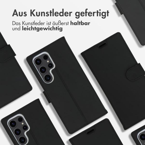 Accezz Wallet TPU Klapphülle Samsung Galaxy S24 Ultra - Schwarz