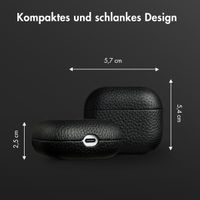 Accezz Echtleder Case  Apple Airpods 3 - Schwarz