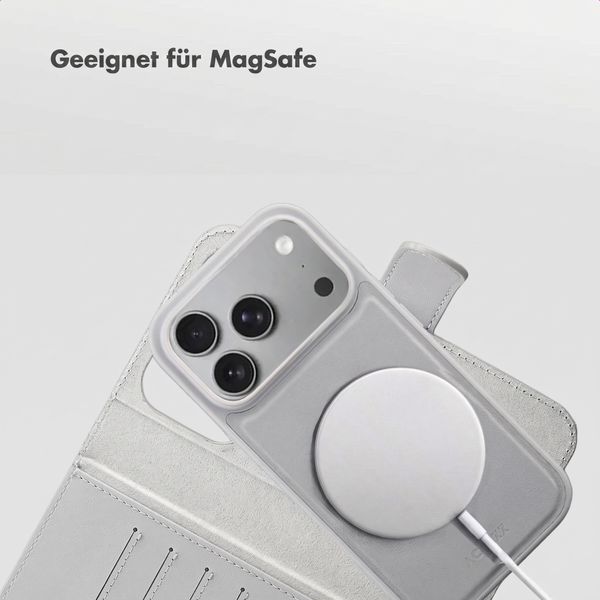 Accezz Edge abnehmbare Bookcase mit MagSafe Apple iPhone 18 Pro / 17 Pro - Grau