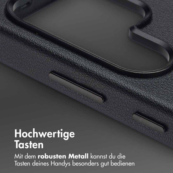 Accezz MagSafe Leather Backcover Samsung Galaxy S25 Ultra - Onyx Black