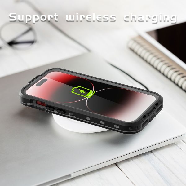 Redpepper Dot Plus Waterproof Case für das Apple iPhone 15 Pro - Schwarz
