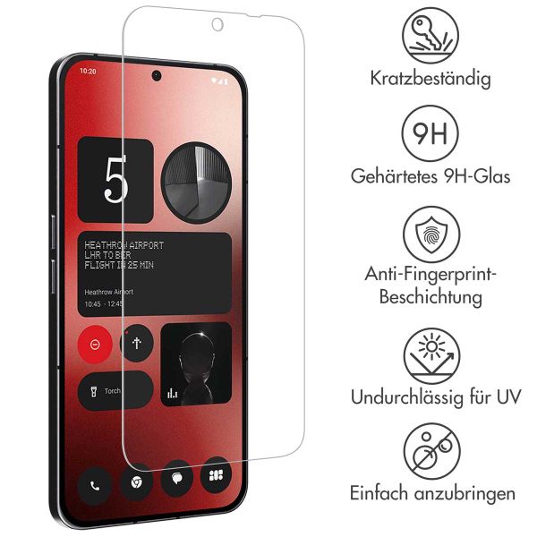 Accezz Screen Protector aus gehärtetem Glas Nothing Phone (2a) / (2a) Plus