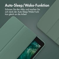 Accezz Smarte Klapphülle aus Silikon Apple iPad 11 (2025) 11 Zoll A16 / iPad 10 (2022) 10.9 Zoll - Dunkelgrün