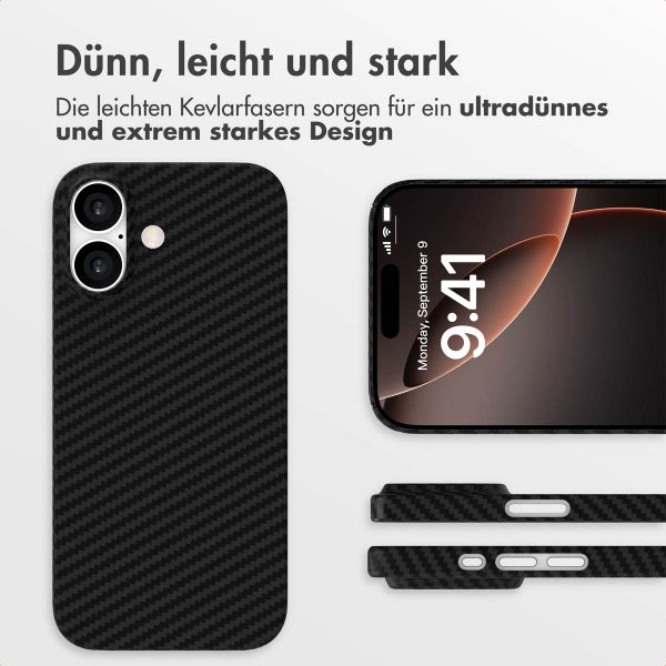 Accezz MagSafe Kevlar® Hülle Apple iPhone 17 - Schwarz