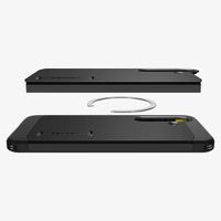 Spigen Tough Armor Backcover MagSafe Samsung Galaxy S25 - Schwarz
