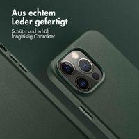 Accezz MagSafe Leather Backcover Apple iPhone 14 Pro Max - Cedar Green